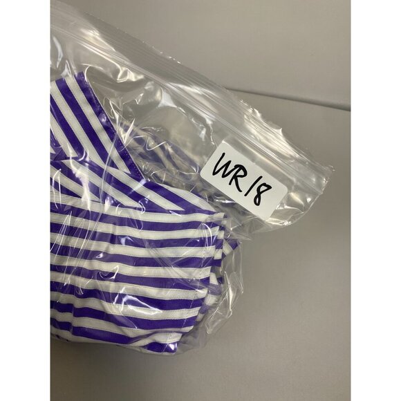 Robert Graham X White Purple Stripe Long Sleeve Button Up Shirt Men Large Cotton - Picture 7 of 13